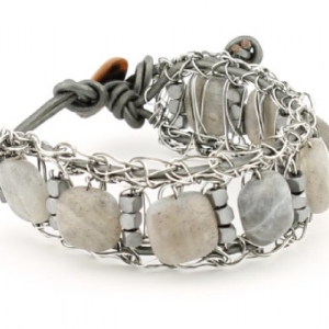 Narrow Labradorite Cuff